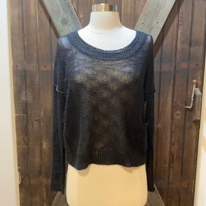 360 Sweater size XS black cropped sweater.